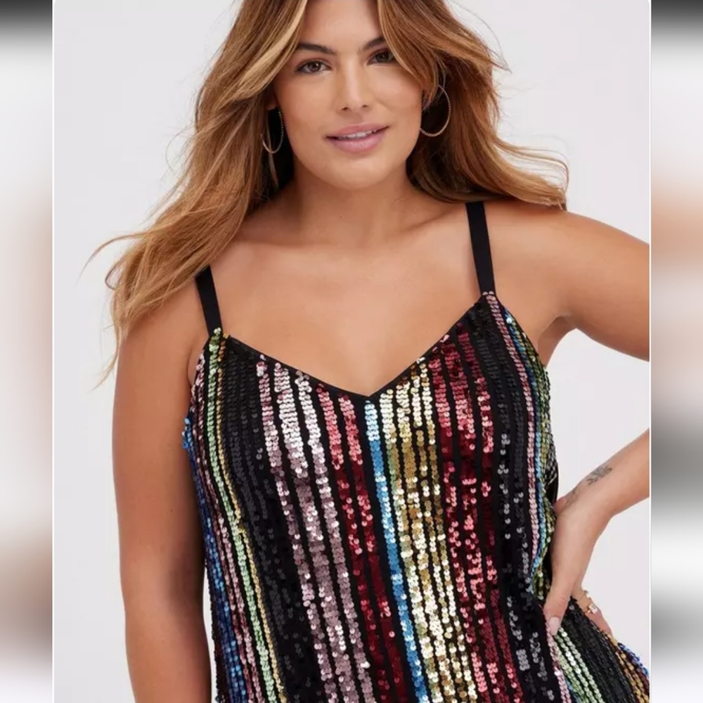 Torrid Sophie Sequin Swing Cami